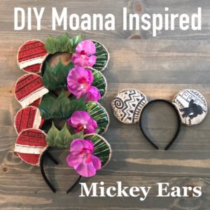 DIY Moana Inspired Mickey Ears